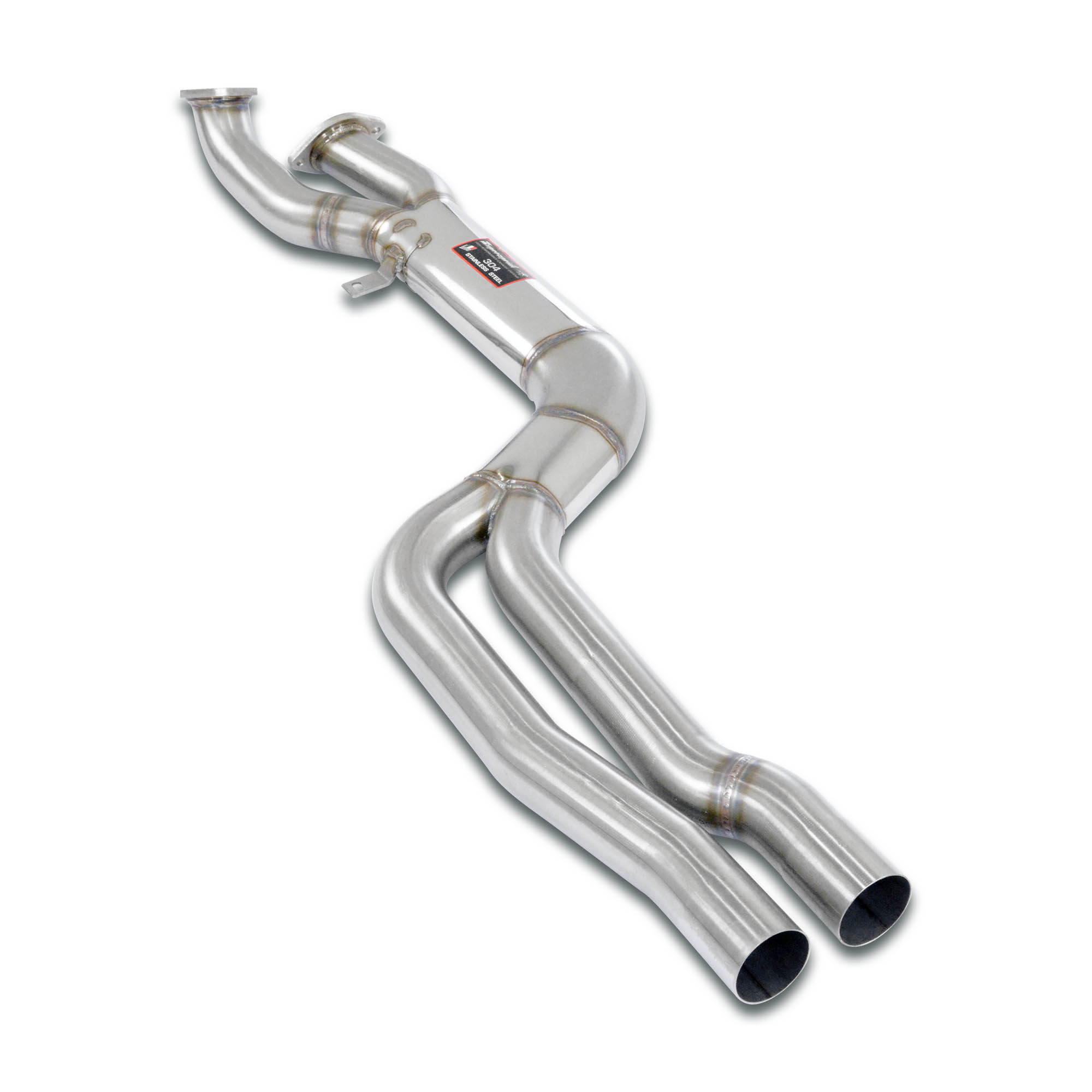 J-Pipe Race Package<br>Elimina catalizzatori secondari + silenziatore centrale<br>Per silenziatore posteriore di serie